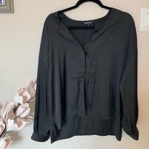 Express satin dress shirt